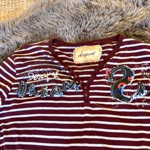 Desigual Men’s long sleeve henley